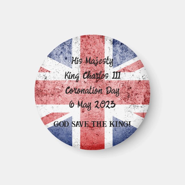 King Charles III Coronation Magnet (Vorne)