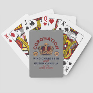 King Charles III Coronation Memorabilia Spielkarten