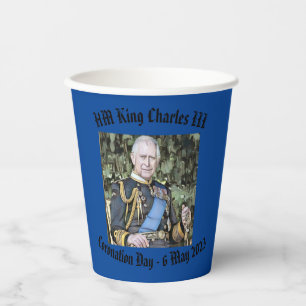 King Charles III Coronation Pappbecher
