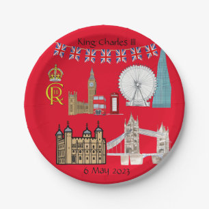 King Charles III Coronation Pappteller