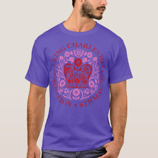 KING CHARLES III CORONATION PINK T-Shirt