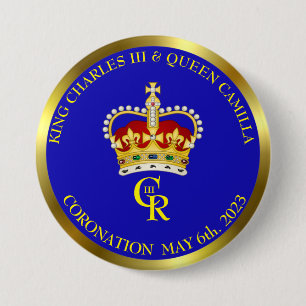 KIng Charles III Coronation Souvenir Button