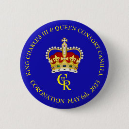 KIng Charles III Coronation Souvenir Button