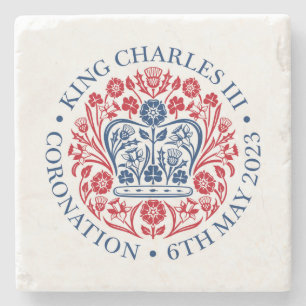 King Charles III Coronation Steinuntersetzer