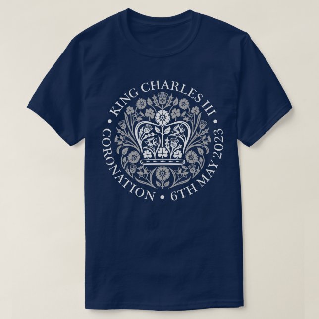 KING CHARLES III CORONATIVE COMMEMORATIVE T-Shirt (Design vorne)