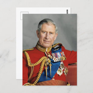 King Charles III Foto Erweiterung Postkarte