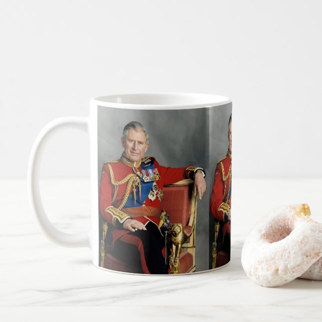 King Charles III Kaffeetasse (Mit Donut)