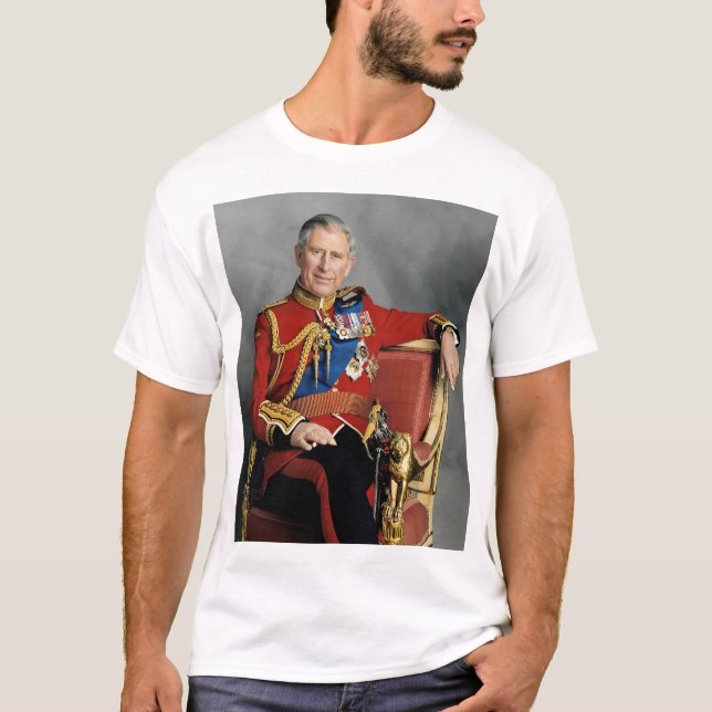 King Charles III Portrait T-Shirt (Vorderseite)