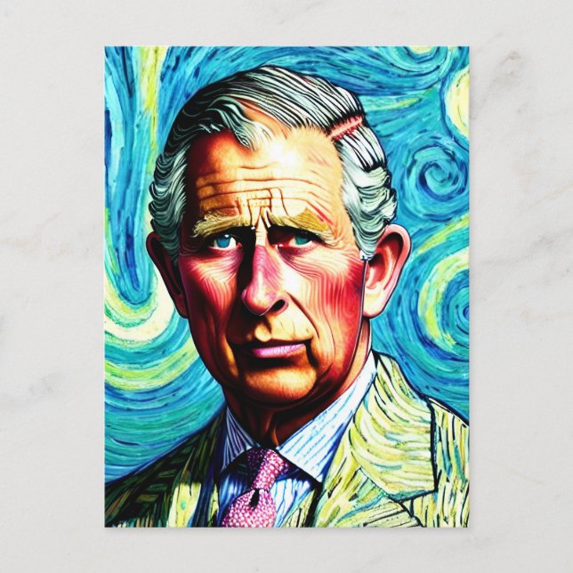 King Charles III Postkarte (Vorderseite)