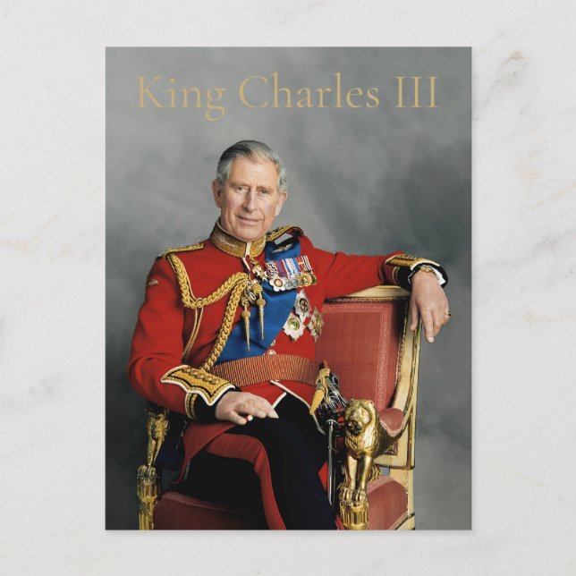 King Charles III Postkarte (Vorderseite)