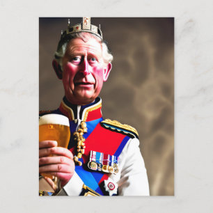 King Charles III Postkarte