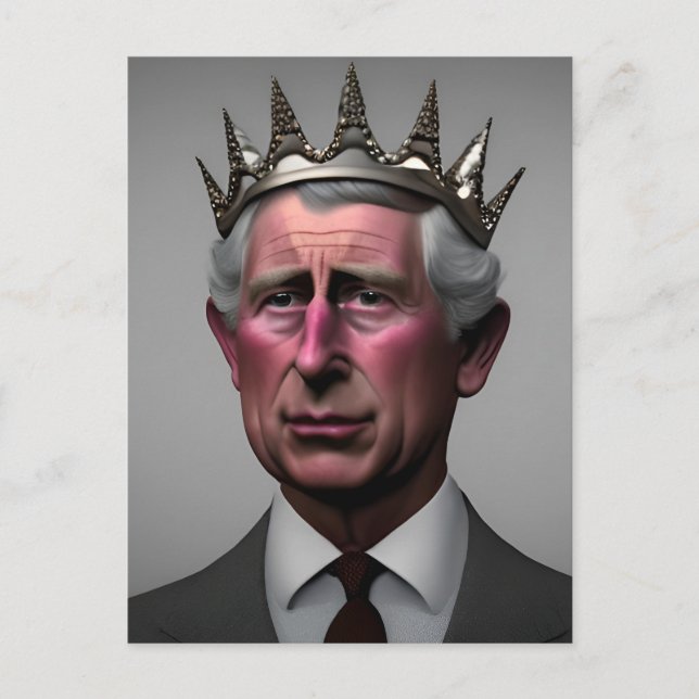 King Charles III Postkarte (Vorderseite)