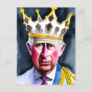 King Charles III Postkarte
