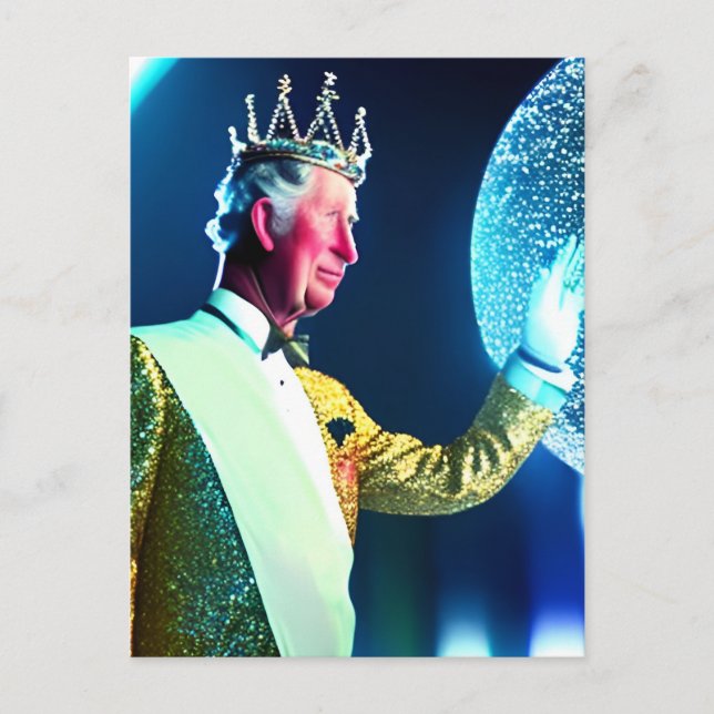 King Charles III Postkarte (Vorderseite)