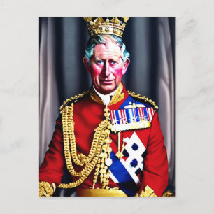 King Charles III Postkarte