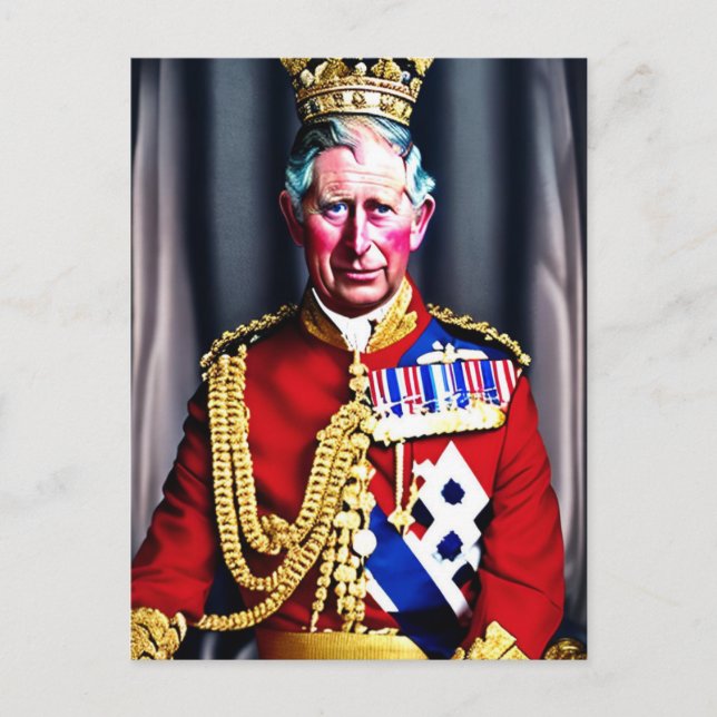 King Charles III Postkarte (Vorderseite)