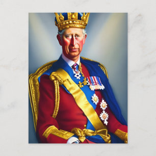 King Charles III Postkarte