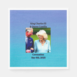 King Charles III & Queen Camilla Coronation Serviette