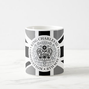 King Charles III Royal Coronation Logo Patriotic Kaffeetasse