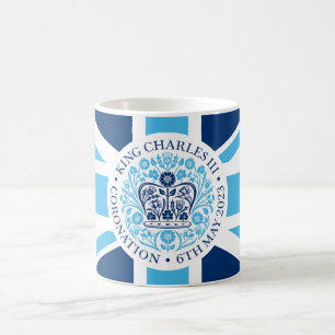 King Charles III Royal Coronation Logo Patriotic Kaffeetasse