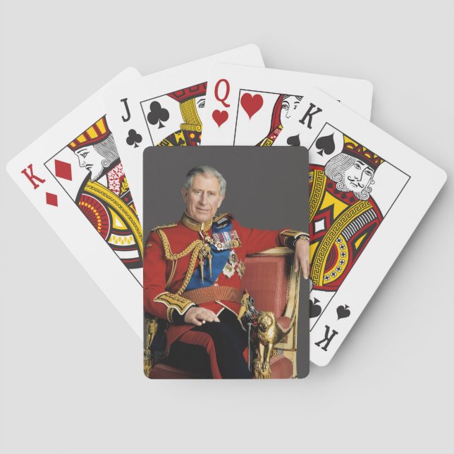 King Charles III Spielkarten (Rückseite)