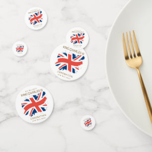 King Charles III Union Jack Flag Konfetti