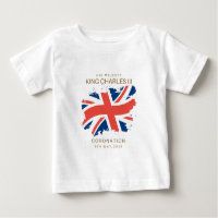 King Charles III Union Jack Flag T - Shirt