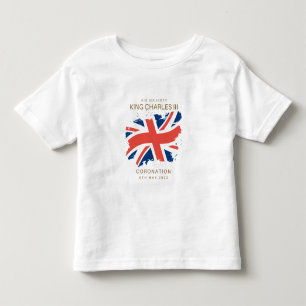 King Charles III Union Jack Flag T - Shirt