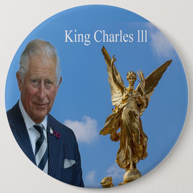 King Charles lll Button (Vorderseite)