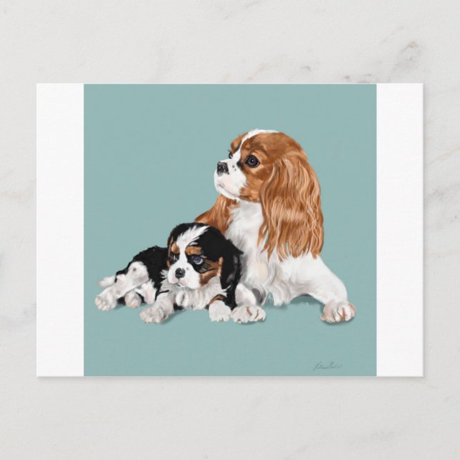 King Charles Postkarte (Vorderseite)