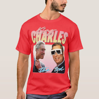 King Charles Retro ästhetisches Lüfterdesign 2 T-Shirt