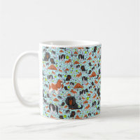 King Charles Spanel Tasse, Blue