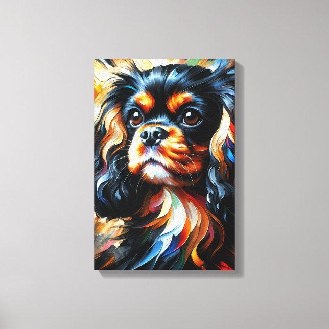 King Charles Spaniel Acrylic Print Leinwand Art (Vorderseite)