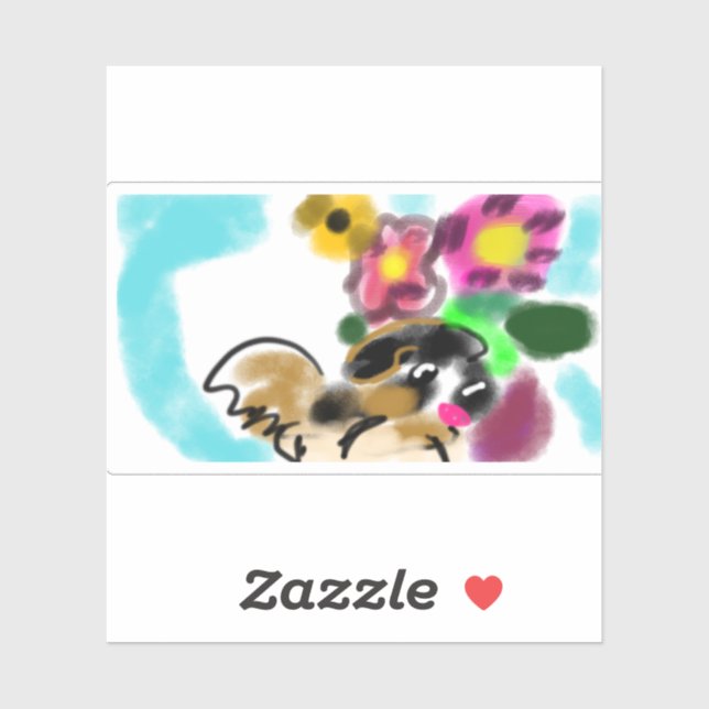 King charles spaniel  aufkleber (Blatt)