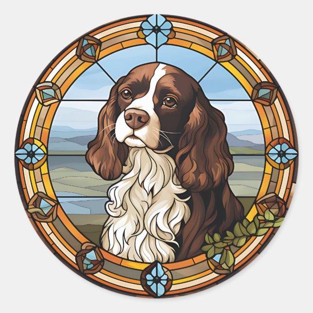 King Charles Spaniel Aufkleber (Vorderseite)
