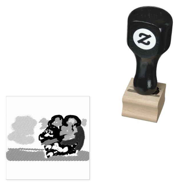 King Charles Spaniel Blumen so schön  Gummistempel (Stempel)