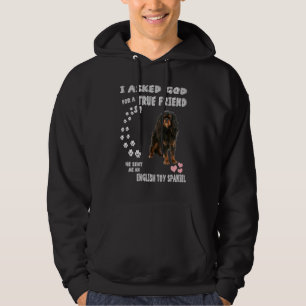 King Charles Spaniel Hundemama Vater Druck Englisc Hoodie