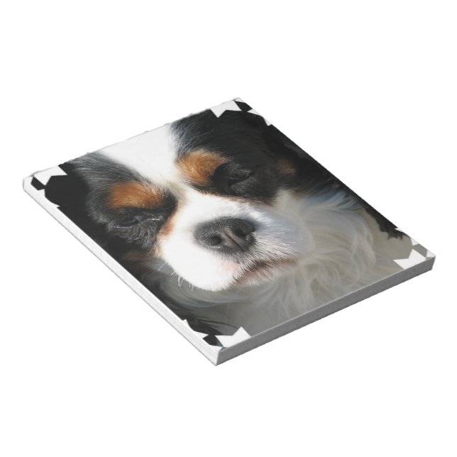 King Charles Spaniel Notepad Notizblock (angewinkelt)