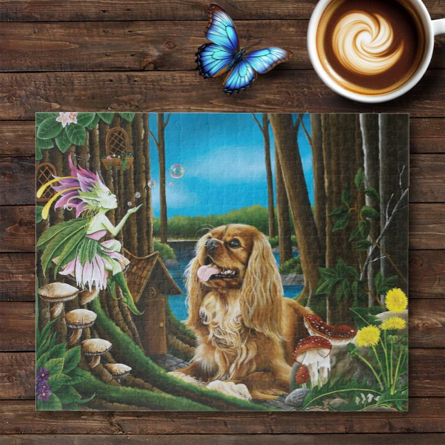 King Charles Spaniel Sprite Fantasy Puzzle (Von Creator hochgeladen)