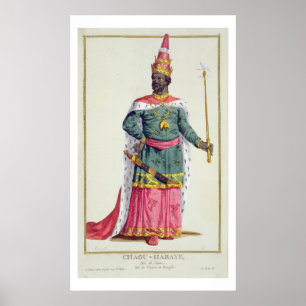 King Chau-Haraye von Siam von 'Receuil des Estampe Poster