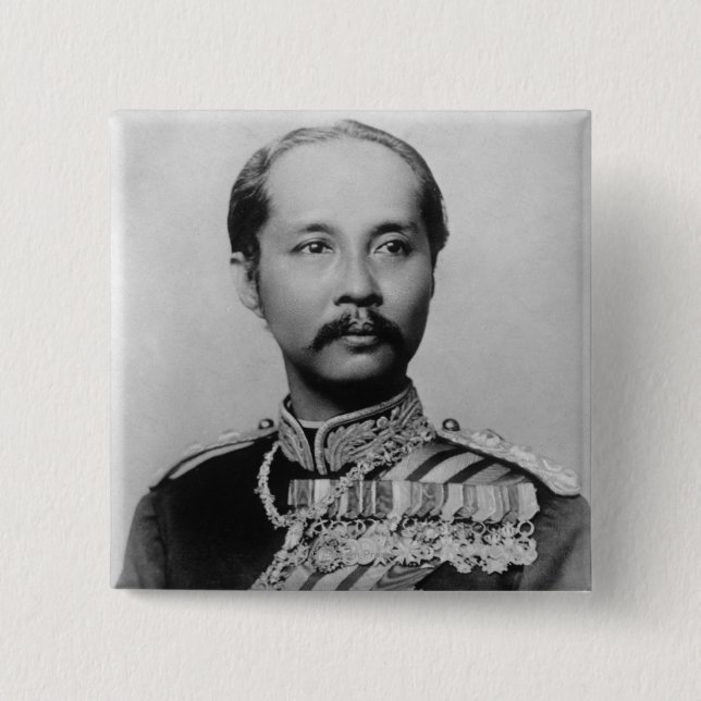 King Chulalongkorn Rama V of Thailand Button (Vorderseite)