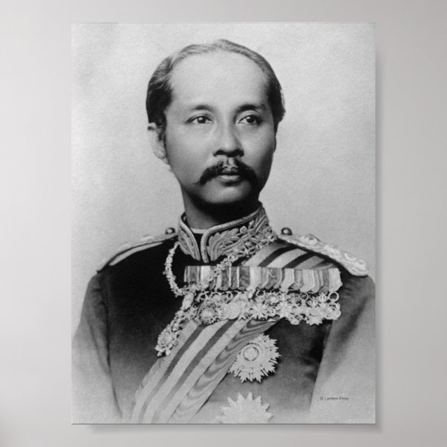 King Chulalongkorn Rama V of Thailand Poster (Vorne)