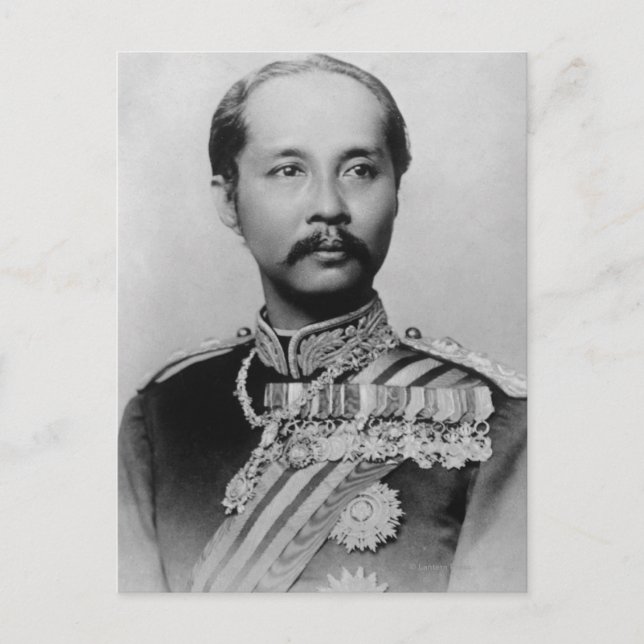 King Chulalongkorn Rama V of Thailand Postkarte (Vorderseite)
