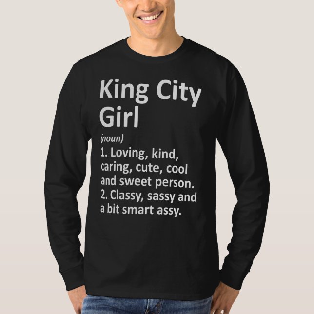 King City Girl oder Oregon Funny City Zuhause Root T-Shirt (Vorderseite)