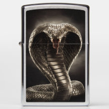 King Cobra Metal Gravur Art #4 Zippo Lighter