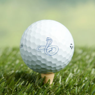 King Cobra Snake Blue Boa Venomous Golf Balls Golfball