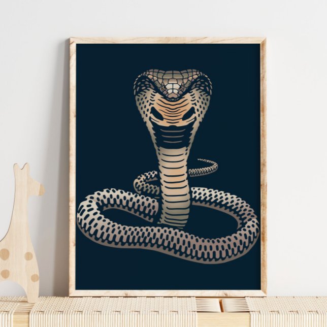 King Cobra Wildlife Print | Cobra Print Poster (Von Creator hochgeladen)