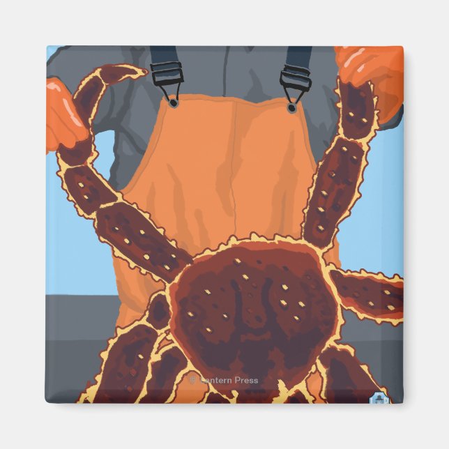 King Crab Fisherman - Pike Place Market, Seattle Magnet (Vorne)