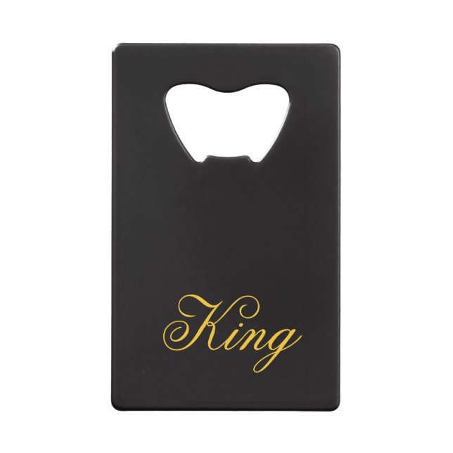 King Credit Card Flaschenöffner (Vorderseite)