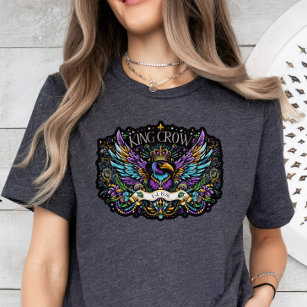King Crow Colorful Graphic T Shirt
